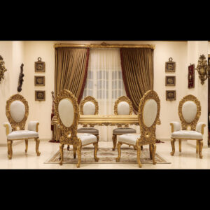 7pcs Handmade Bellagio Gold Dining set