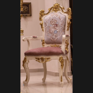 Handmade Bellona White Arm Chair