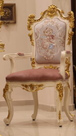 Handmade Bellona White Arm Chair - Image 6