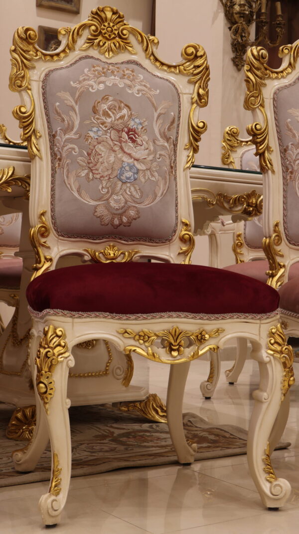 Handmade Bellona White Side Chair - Image 7