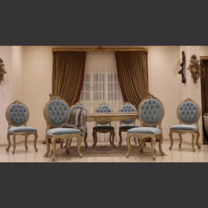 MC-115 Windy Blue Rococo Dining Set