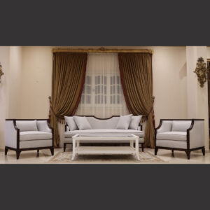 MC-118 Pearl Gray Neoclassic Sofa Set