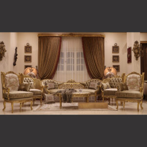 MC-121 Taupe Beige Baroque Sofa Set
