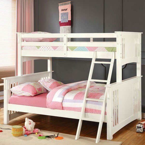 Spring Creek Twin/Full Bunk Bed CM-BK602F-WH BY Furniture of America - Image 2