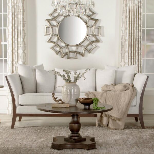 Lorraine Upholstered Sofa with Flared Arms Beige 511191 by Coaster Furniture - Image 1