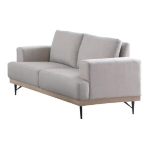Kester Recessed Track Arm Loveseat Beige 509182 by Coaster Furniture