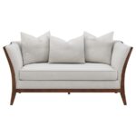 Lorraine Upholstered Loveseat with Flared Arms Beige 511192 by Coaster Furniture - Image 10