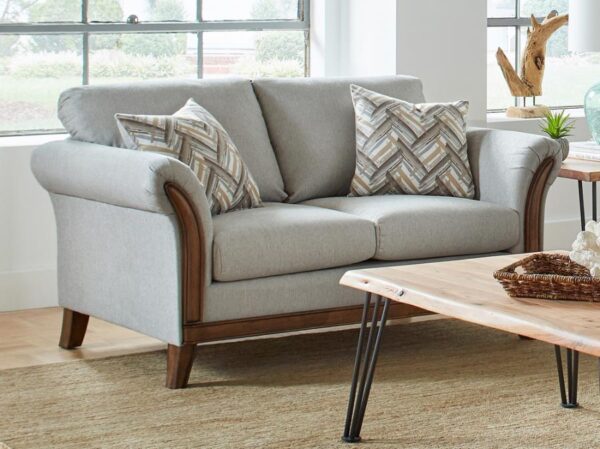 Roxanne Upholstered Flared Arm Loveseat Platinum 552072 by Coaster Furniture - Image 1