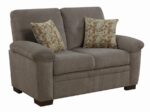 Fairbairn Upholstered Loveseat Oatmeal 506582 by Coaster Furniture