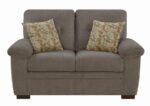 Fairbairn Upholstered Loveseat Oatmeal 506582 by Coaster Furniture - Image 6