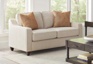 552062 Beige Chenille Loveseat