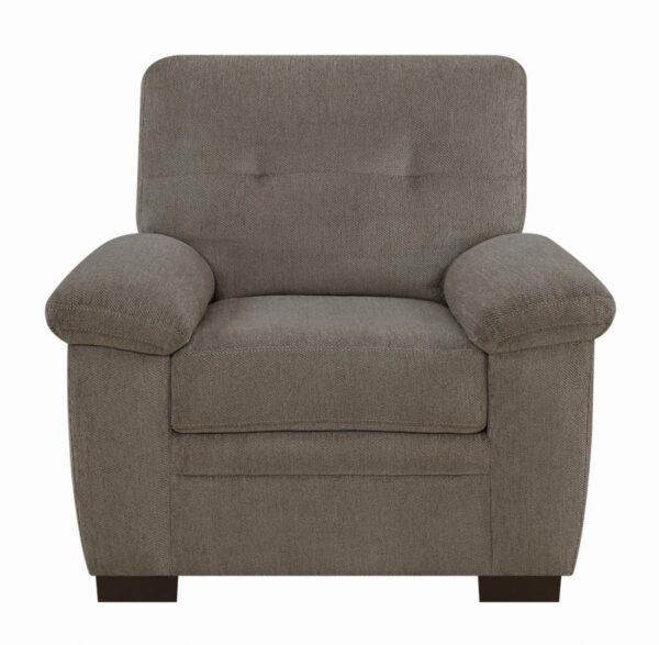 Fairbairn Upholstered Chair Oatmeal 506583 by Coaster Furniture - Image 5
