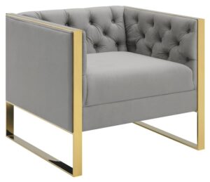 Eastbrook Tufted Back Chair Gray 509113 by Coaster Furniture