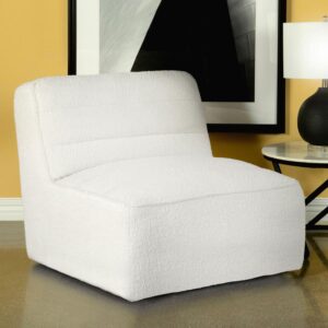 Upholstered Swivel Armless Chair Natural 905723 by Coaster Furniture