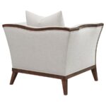 Lorraine Upholstered Chair with Flared Arms Beige 511193 by Coaster Furniture - Image 6