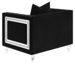 Delilah Upholstered Tufted Tuxedo Arm Chair Black 509363 by Coaster Furniture - Image 5