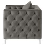 Phoebe Tufted Tuxedo Arms Chair Urban Bronze 509883 by Coaster Furniture - Image 5