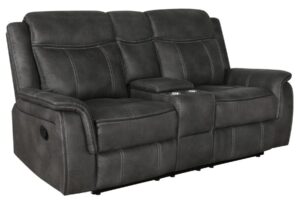 reclining console loveseat
