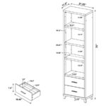 Lewes 4-piece Entertainment Center Cappuccino by 700881-S4 Coaster Furniture - Image 6