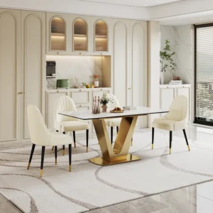 DT514GW Dining Table Tempered Glass Top