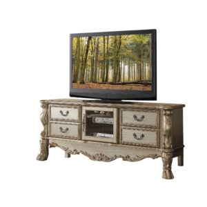 Gold Patina Dresden TV Stand 91333 by ACME