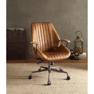 Coffee Leather Hamilton Office Chair by ACME