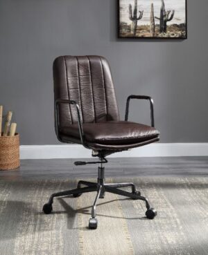 Leather Eclarn Office Chair 93173 by ACME