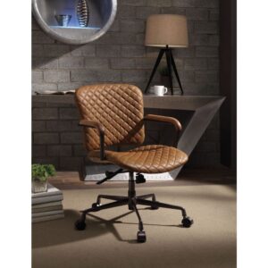 Coffee Leather Josi Office Chair 92029 by ACME