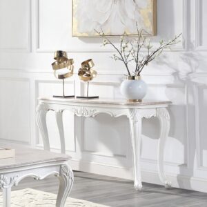 Marble Ciddrenar Sofa Table 84313 by ACME