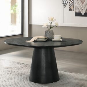 Black Froja Round Dining Table DN01802 By ACME