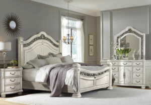 B162-C Antique White Finish Chest By McFerran
