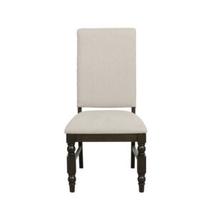 Burnished dark oak Yates Collection Side Chair By Homelegance