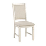 Antique white Asher Collection Side Chair By Homelegance - Image 2