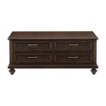 Cardano Collection Cocktail Table w/Drawers By Homelegance