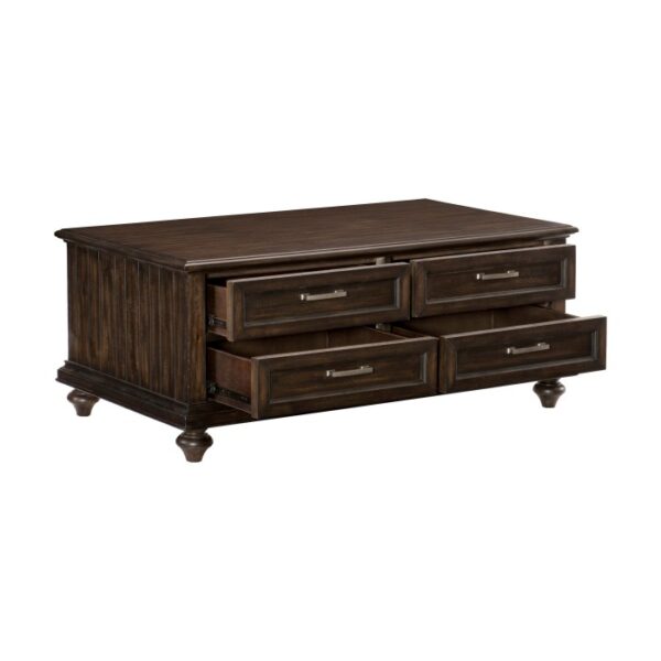 Cardano Collection Cocktail Table w/Drawers By Homelegance - Image 3