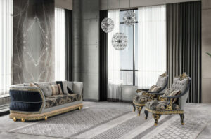 HD-9013 3PC Curved Sofa Set By Homey Design