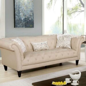 Beige Louella Sofa CM6210BG-SF BY Furniture of America