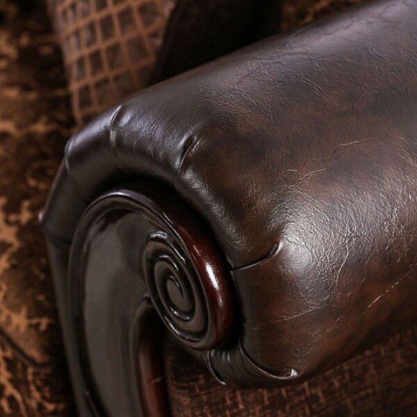 Brown Elpis Love Seat SM6404-LV BY Furniture of America - Image 4