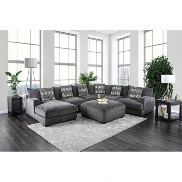 Kaylee U-Sectional w/ Left Chaise CM6587-SECT By Furniture of America - Image 2