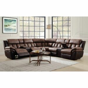 Espresso Jaylen Motion Sectional Sofa 55430 by ACME