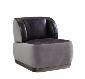 Gray Velvet Decapree Accent Chair 59270 by ACME