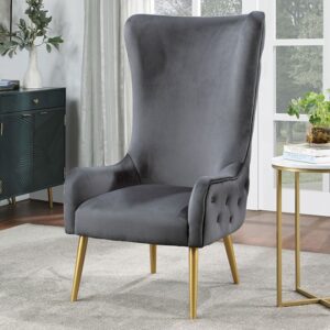 QUINTANA ACCENT CHAIR CM-AC672GY By Furniture of America.