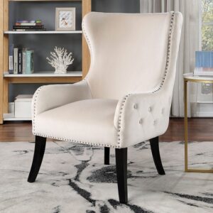 SOLEDAD ACCENT CHAIR CM-AC671BG By Furniture of America.