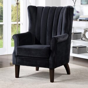 REYNOSA ACCENT CHAIR CM-AC670BK By Furniture of America.