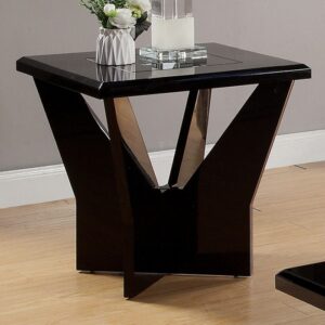 DUBENDORF END TABLE CM4183BK-E by Furniture of America.
