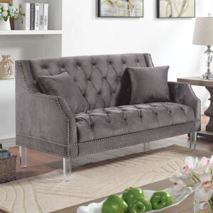 FRANCESCHI LOVESEAT CM6065GY-LV By Furniture of America.
