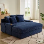 9019 Modern Velvet Sofa Bed Loveseat by Artisan Furniture - Image 5