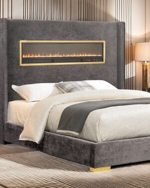 Danvers Gray Bed FM74003GY By Furniture Of America
