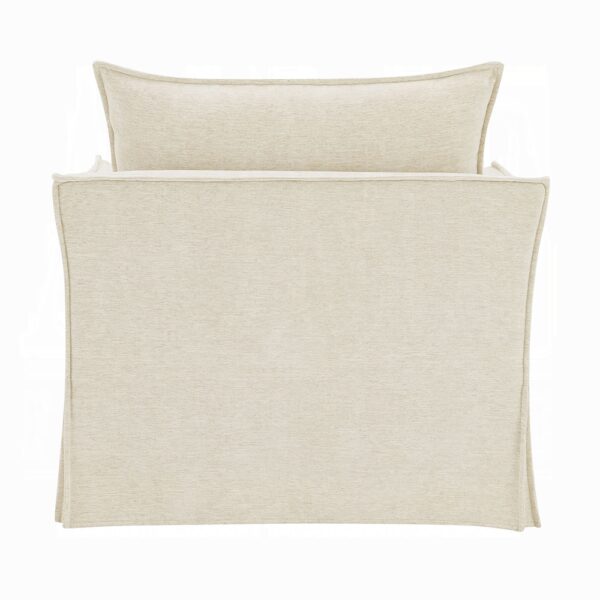 Shane Chair with 2 Pillows in Beige Linen LV02912 By ACME - Image 3