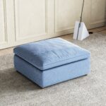 SEC8062BU Blue Ottoman By Artisan Furniture